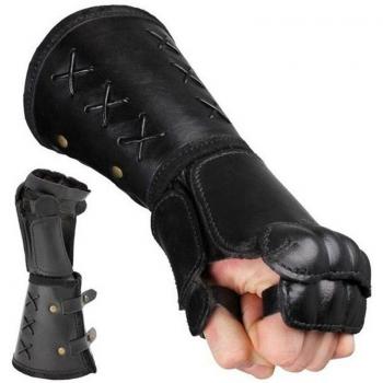 Reverse Buckle Gladiator Cosplay Gloves