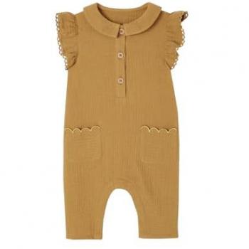 VERTBAUDET Caramel Gossamer Cotton Baby Romper 3Y‑94CM