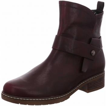 Gabor Comfort 92.724-18 Weite H Damen-Stiefel aus Glattleder, Reißverschluss, Bordeaux – Größe 42