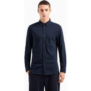 Camisa Deportiva Regular Fit con Algodón Flex Armani