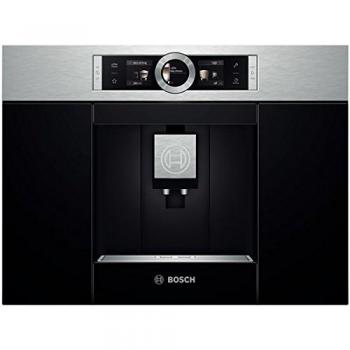 Bosch Cafetera Empotrable CTL636ES1 Espresso 2,4 L Automática, 1600 W, 2 Tazas, 44 Decibelios, Negro, Acero Inoxidable