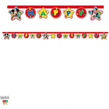 Happy Birthday Mickey Banner 2,2 m – Disney Party Dekor