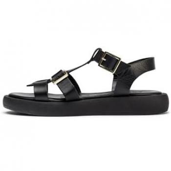 Wonders AB‑1012: sandalia planas con detalle de hebilla