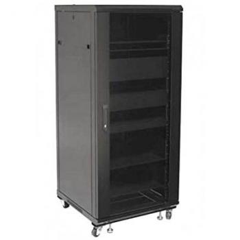 Armadio Rack 19'' 600x600 27U per Audio Video Nero