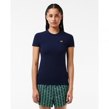 Dunkelblaues Lacoste T-Shirt für Damen