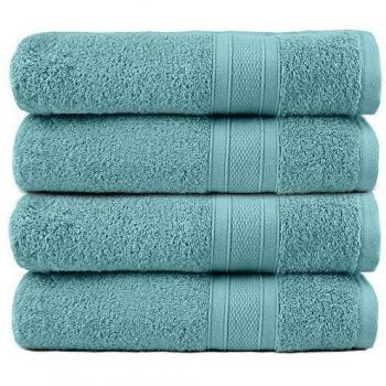 Trident Bath Towel Set, 4 Pieces, 100% Cotton, Soft & Plush, 500 GSM