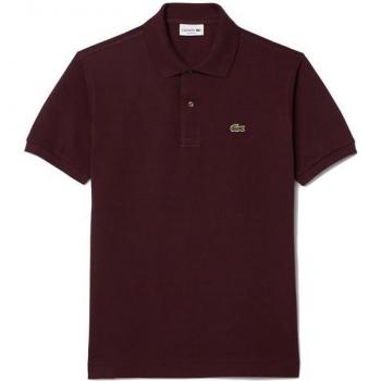 Polo Lacoste clásico de hombre en color burdeos