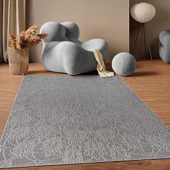 Paco Home – Tapis de Cuisine et Terrasse 120x160 cm, Anthracite 3, Design Vintage Oriental,
