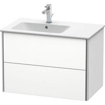 Duravit XSquare Mueble de Pared 81x48cm – Dos Cajones con Luz Blanca