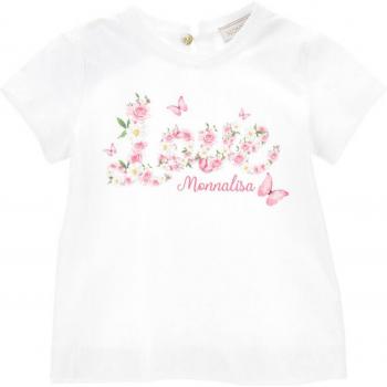 T-Shirt MONNALISA Enfant Blanc 6M Neonata