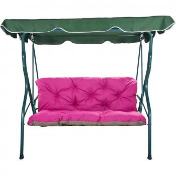 Coussin de balancelle 180×60×50 cm Setgarden en rose, 3‑2 places