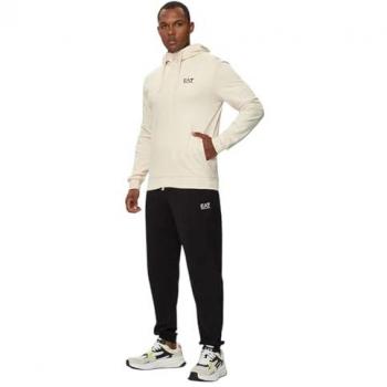 Tenue athlétique EA7 Core Identity Contrast 3XL en blanc et noir