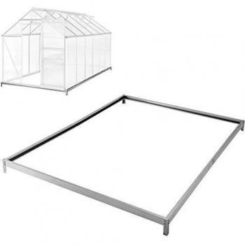 TecTake Greenhouse Base Foundation 375x190x12 cm Steel Galvanized Frame