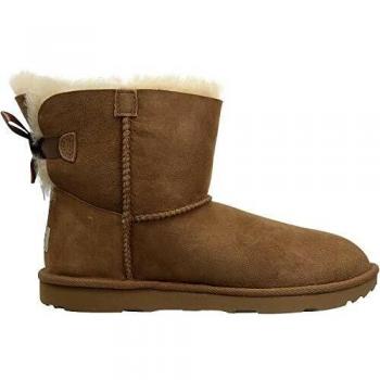 Botas UGG Mini Bailey Bow II para niña, castaño, talla 3 (UK)