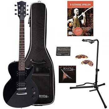 Guitare Électrique Rocktile LP-100 avec Housse, Cordes et Support inclus