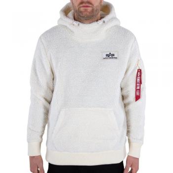 Alpha Industries Felpa Teddy con Cappuccio Off White M