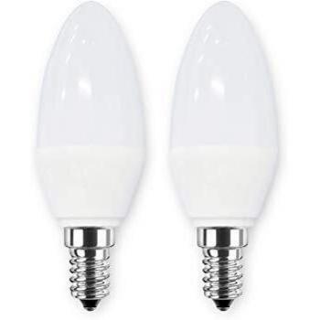 Lampada LED a Candela Doppio Pacco, 5W (equivalente a 40W), E14, 470 lm, 2700 K