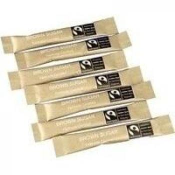 Fairtrade Brown Sugar Sticks (Pack of 1000) SJ957