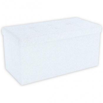 Pouf multi‑fonction Intirilife : siège + boîte de rangement