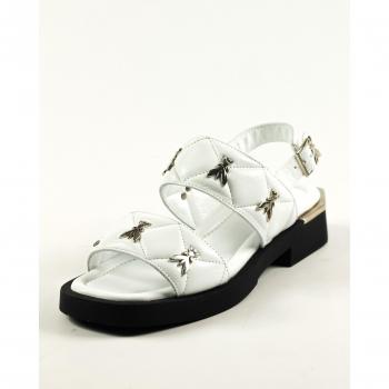 Sandalias elegantes Guero 3481 36 Piel blanca