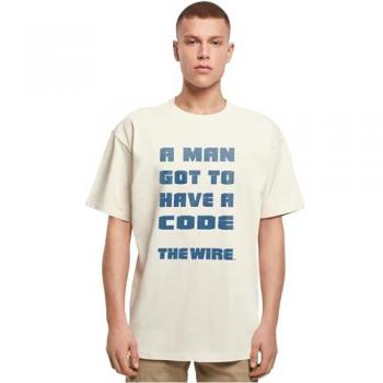 T-shirt à manches courtes Merchcode The Wire A Man Heavy Oversized Sand L