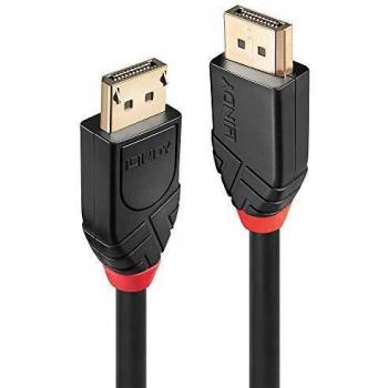Lindy 20m Active DisplayPort 1.2 Cable, 4K resolution, 60 Hz refresh rate, active cable type, length: 20 meters, color: black