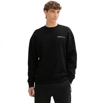 Tom Tailor Urban Black Sweatshirt with Graphic – Men M