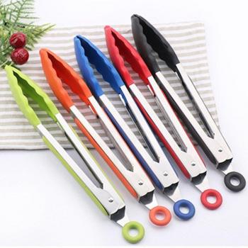 Pinza Barbacoa y Pan de Acero Inoxidable 9″ con Asa de Cinco Caras