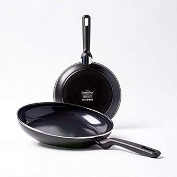 Pentole Ceramiche Greenpan Memphis Nero – Set 24 + 28 cm