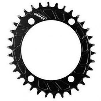 Mono Oval Plate Rotor Q Rings SM 110x4 MTB Q38T Noir 38T Unisex