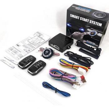 12V Universal-Auto Anti-Diebstahl Alarm & Türschlosssystem mit PKE-Keyless und Fernsteuerungszentrale