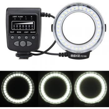 Meike FC100 LED Ring Flash for DSLR