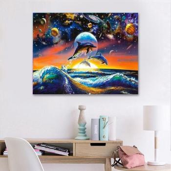 Balena Profonda 5D – Pittura in Diamante per Fai da Te 20x30cm