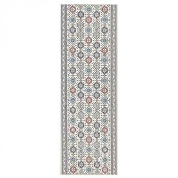 Tappeto runner orientale multicolore 80 x 240 cm antiscivolo