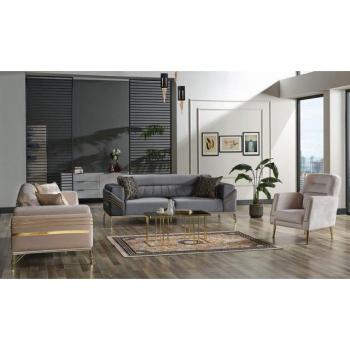 JVmoebel Premium‑Set „Relax“: 3‑Sitzer Sofa + 2‑Sitzer Sofa + Relax‑Sessel – Made in Europe