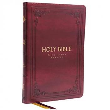 KJV Holy Bible: Large Print Thinline, Burgundy Leathersoft, Red Letter, Comfort Print: King James Version