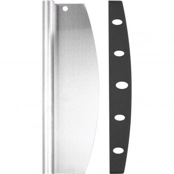 Pizza Peel and Rocker Cutter Set with Wooden Handle
