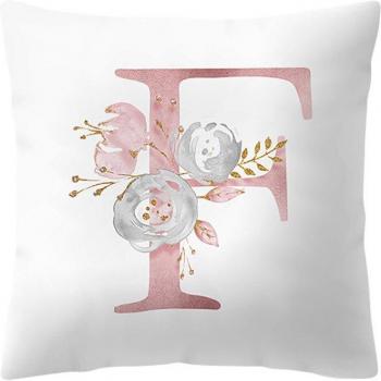 Decoración de Hogar: Almohada Infantil 45x45 cm con Alfabeto Inglés en Poliester