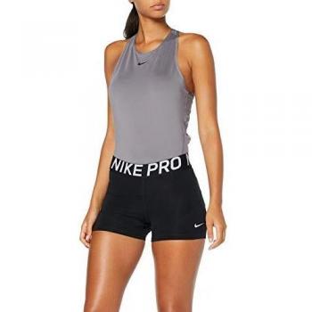 Nike Damen Pro Shorts, Black/Black/White, XS