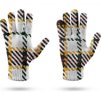 Lips Printed Women's Protective Gloves