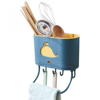 Rangement cuisine murale, support séchage couverts et caddie