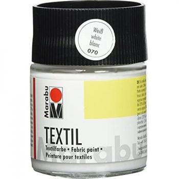 Colore Marabu: Pintura Textil Blanca, 50 ml