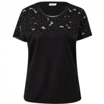 S.Oliver BLACK LABEL Kurzarmshirt mit Blumenprint