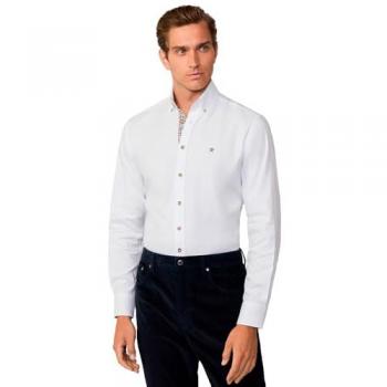 Hackett Camicia A Maniche Lunghe Uomo Bianca M