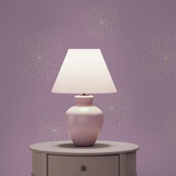 Papel M1‑2750 “Geometría Violeta con Dorado” – Papel Pintado No Tejido