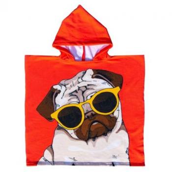PONCHO INFANTIL PERRO GAFAS: Poncho Rizo y Gafas para Niños