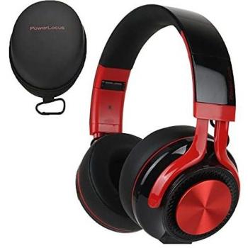 PowerLocus P3 Bluetooth Over‑Ear Kopfhörer – Kabellos mit Freisprech-Mikrofon, 40 Std Musik