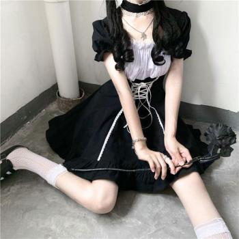 Dark Girls Bandage Maid Dress