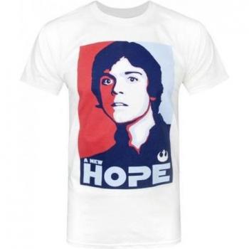 Star Wars Luke Skywalker T-Shirt A New Hope Maat S Wit