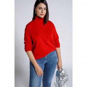 Plus Size Red Turtleneck Sweater, Women, Size 24/26, Viscose/Polyester/Nylon